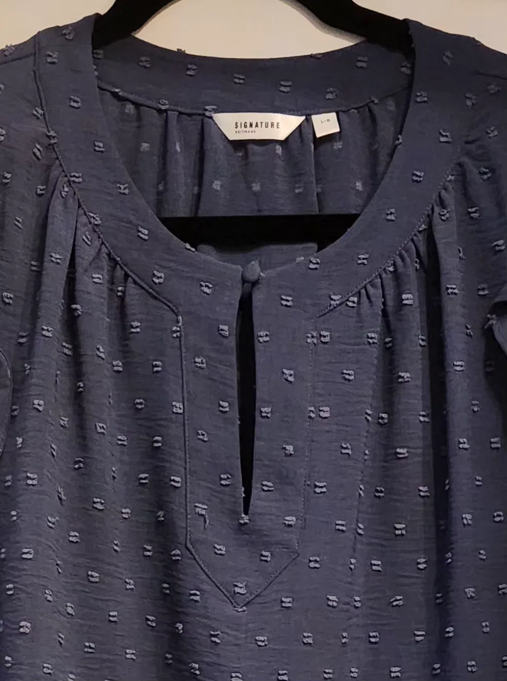 Blue Flutter Sleeve Blouse image indicator(5)