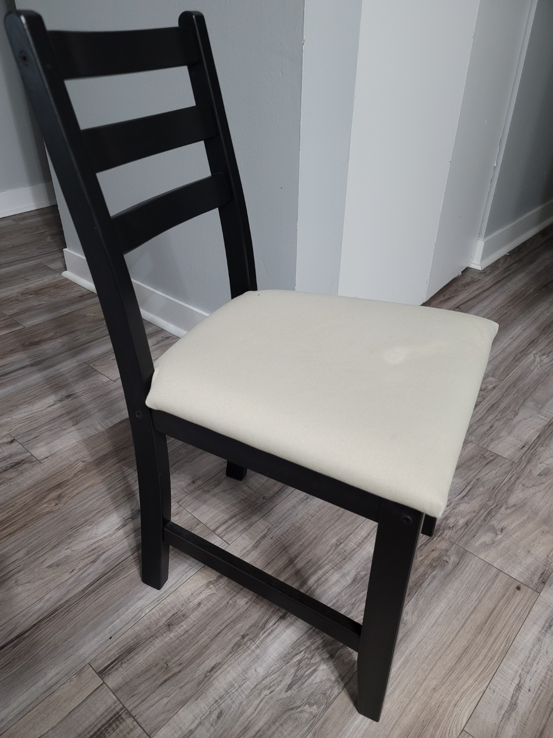Ikea Small Black Table and Two Chairs Set - photo 2