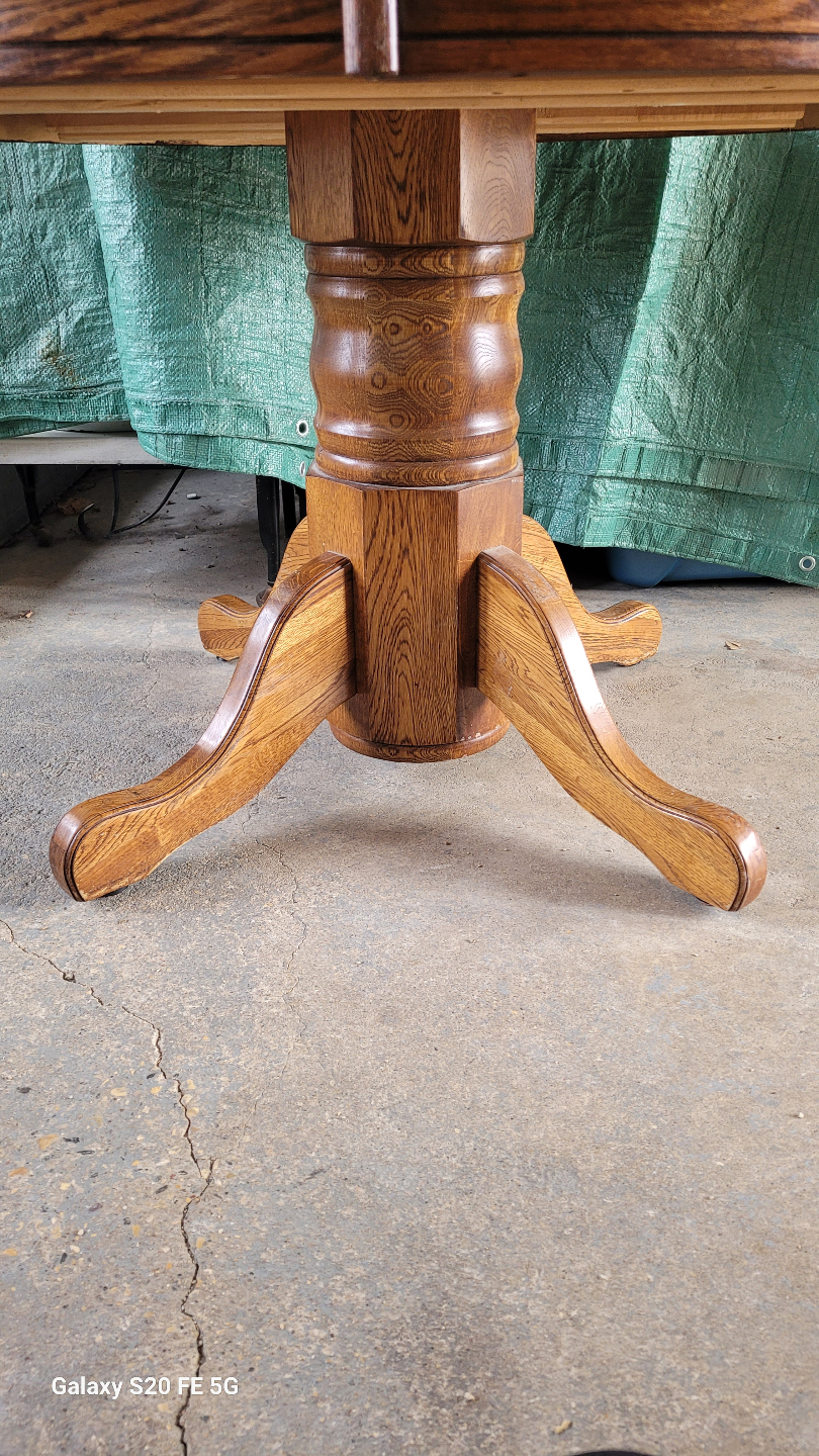 Solid Oak Kitchen Table - photo 2