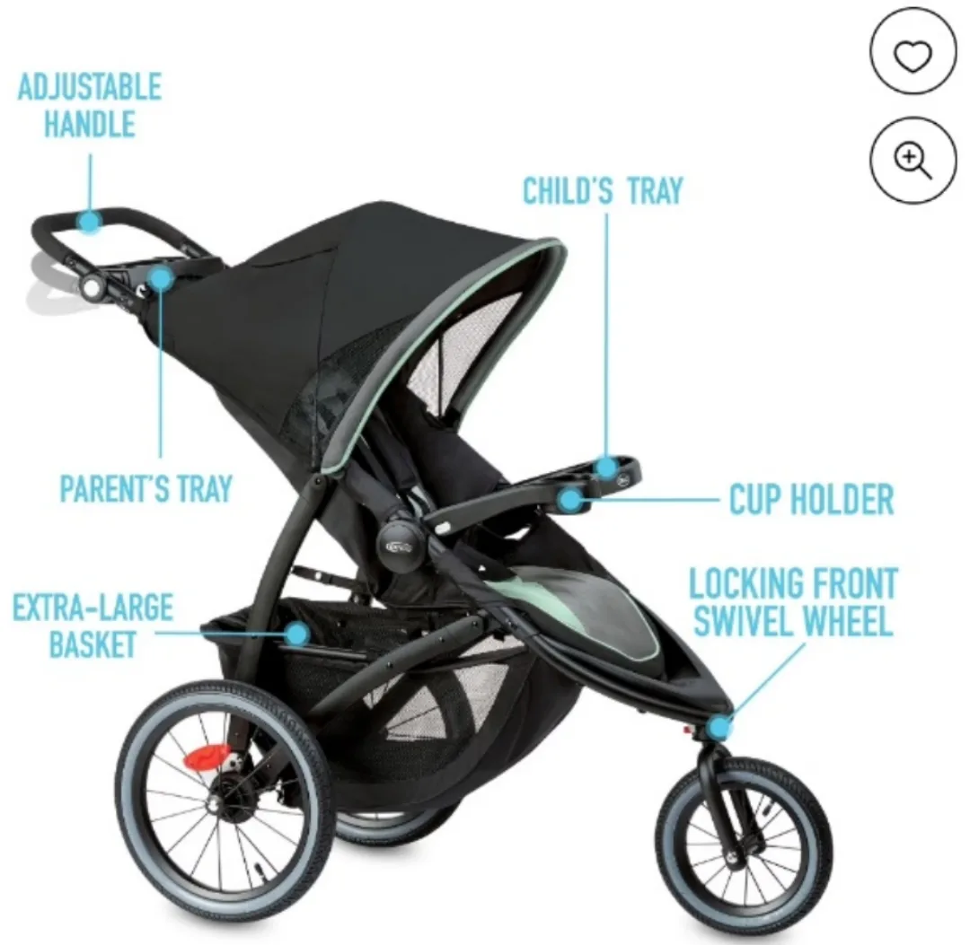 Graco FastAction Fold Jogging Stroller image indicator(6)