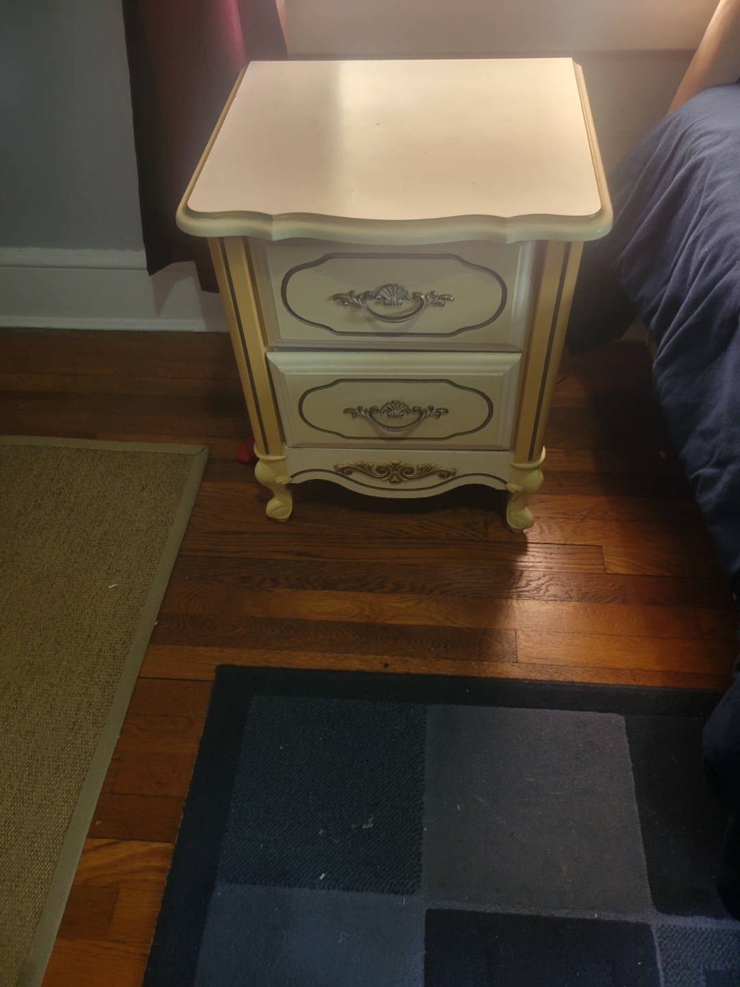 Vintage Two-Drawer Nightstand