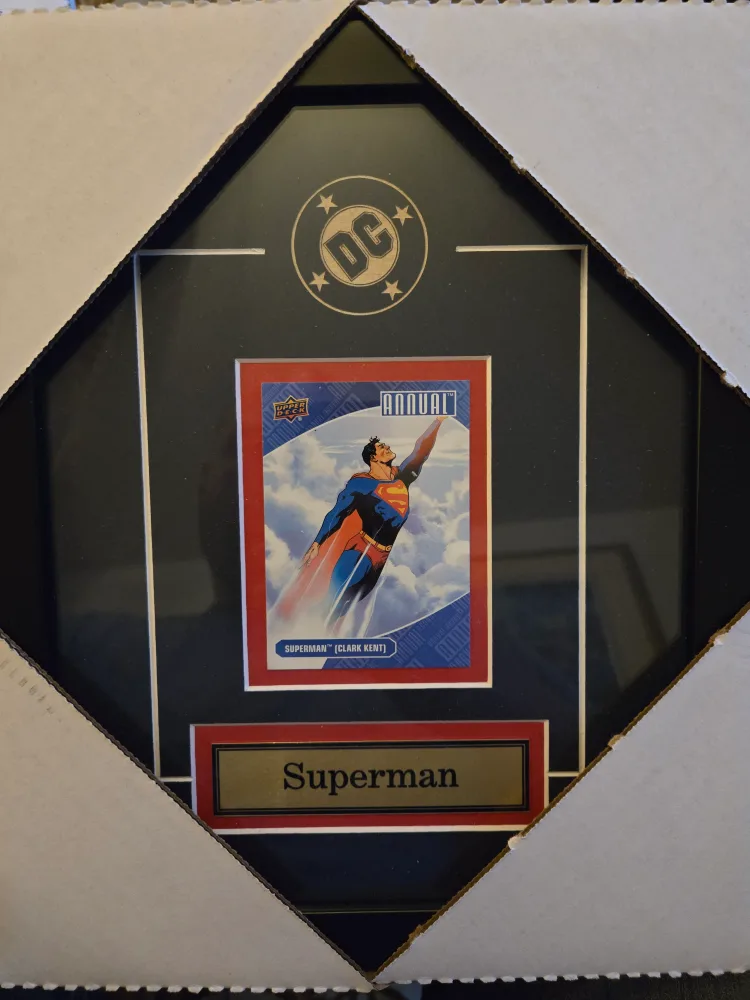 DC Comics 2 Card Collector Frame Superman Batman Joker thumbnail