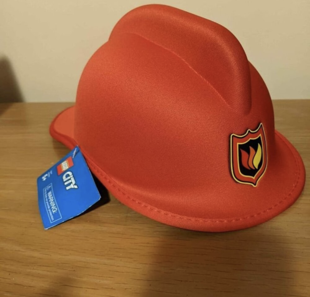 LEGO City Firefighter Helmet Dress-Up Hat