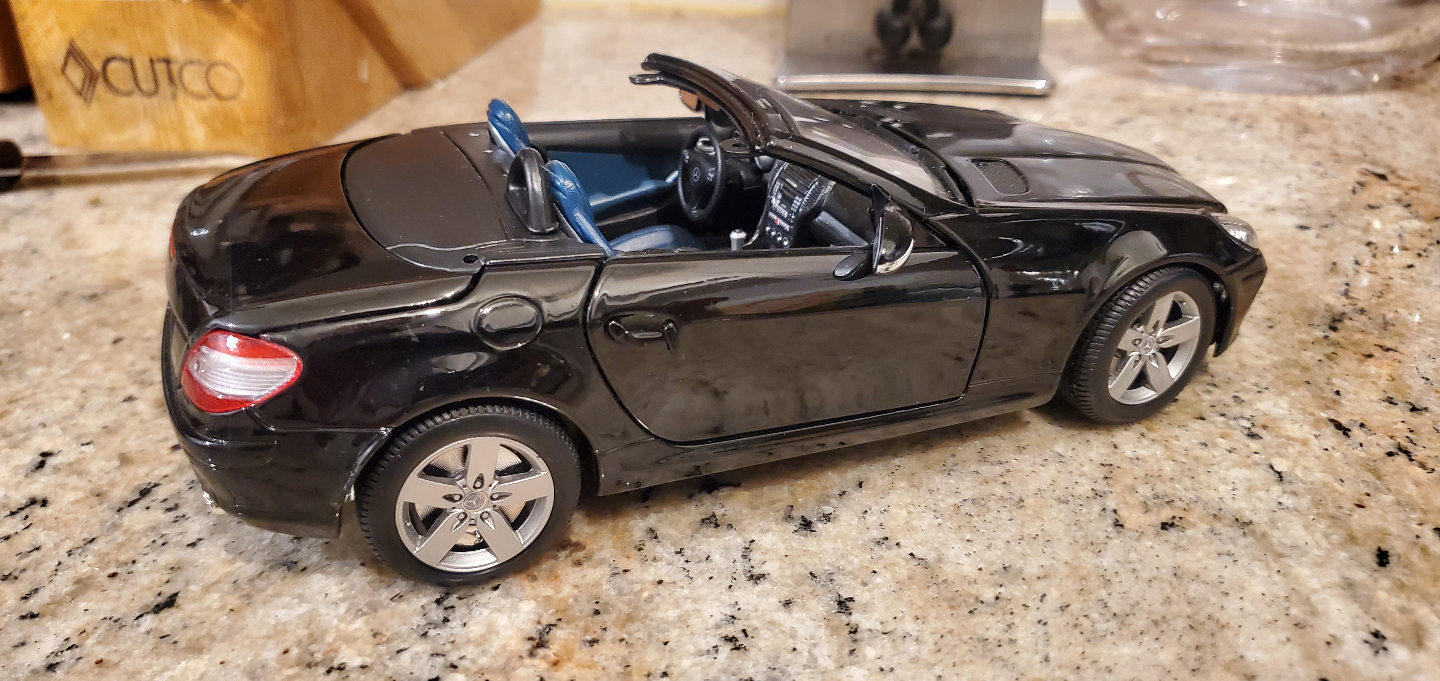 Mercedes-Benz SLK-Class Black Convertible Die-Cast Model Car - photo 4