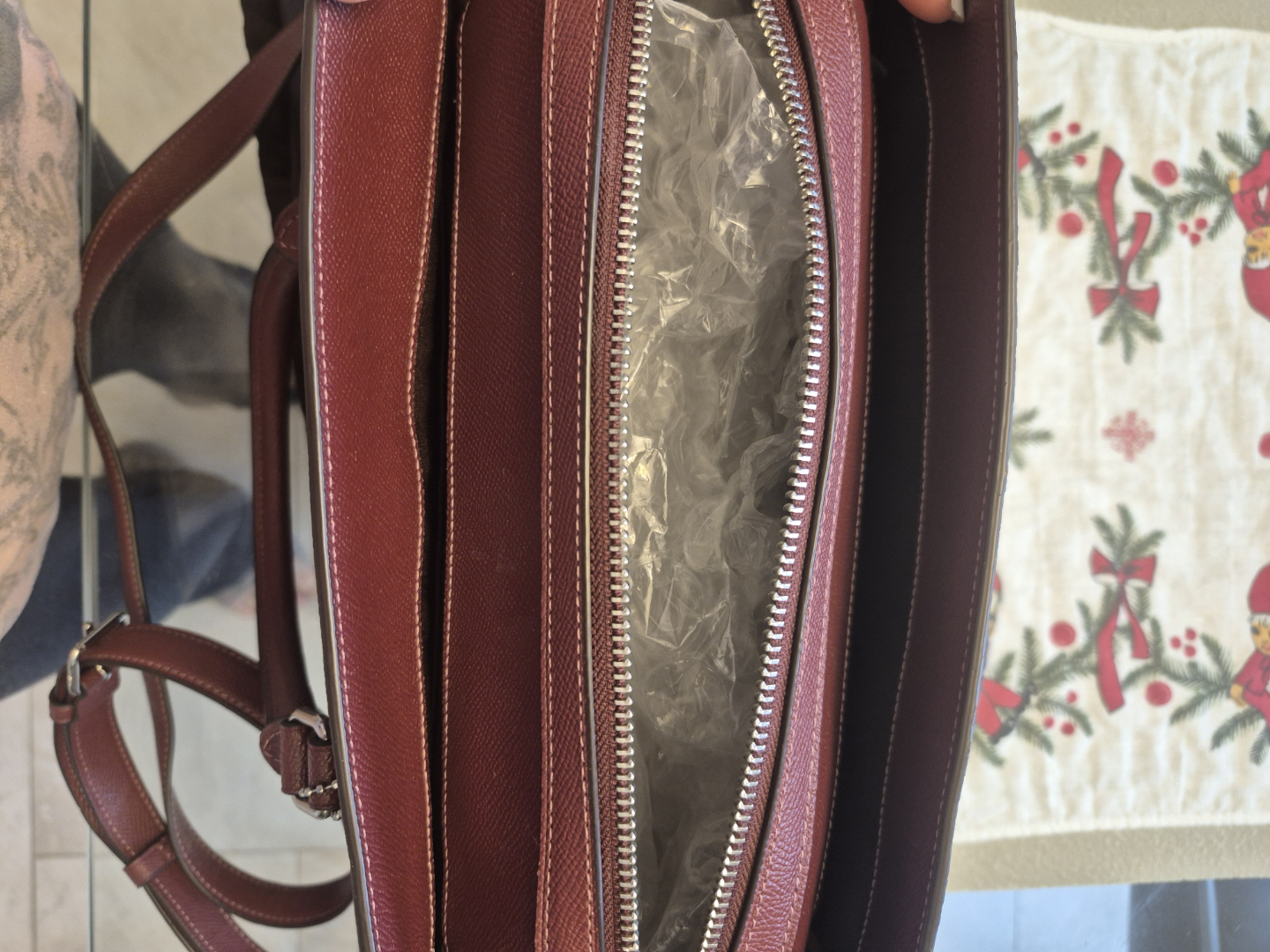 Coach Burgundy Leather Satchel Handbag - photo 2