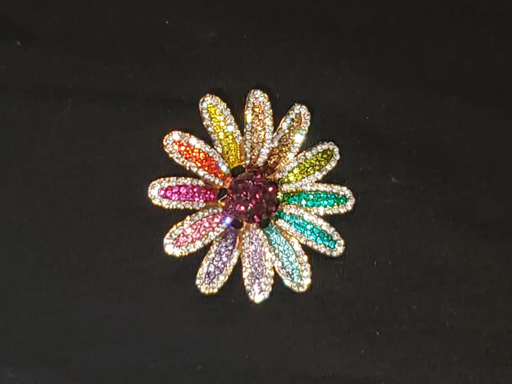 Rainbow Flower Statement Ring (Size 6.5) image indicator(2)