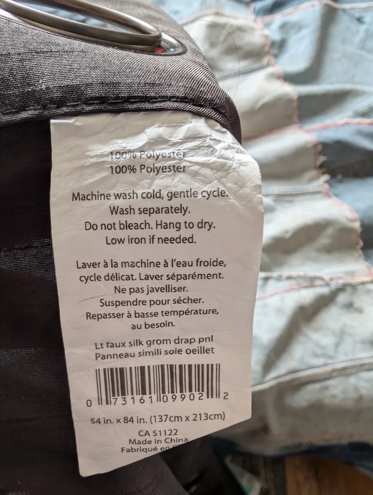 Black Semi Dark Grommet Curtains 54" x 84" image indicator(5)