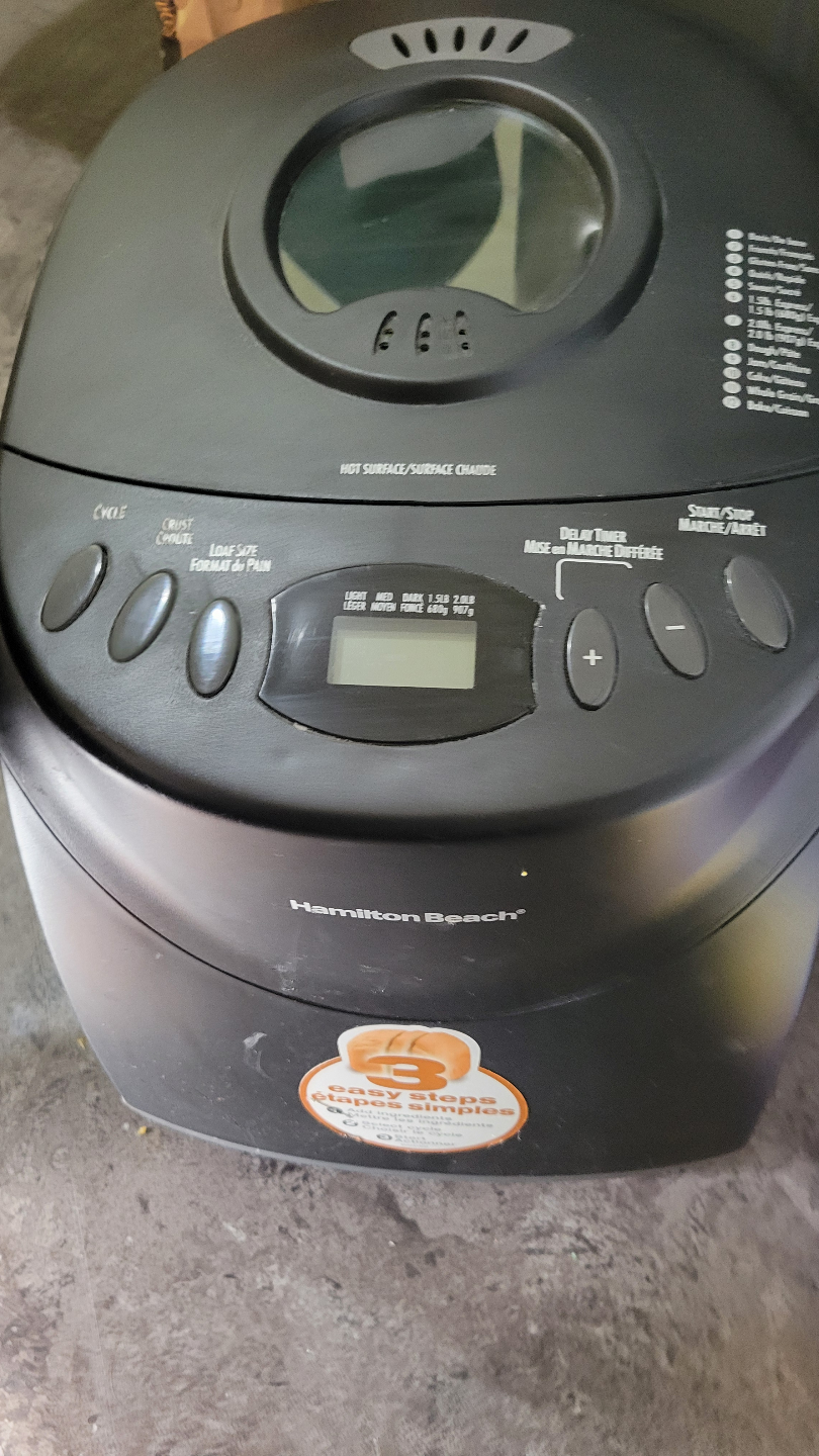 Hamilton Beach Bread Maker💚