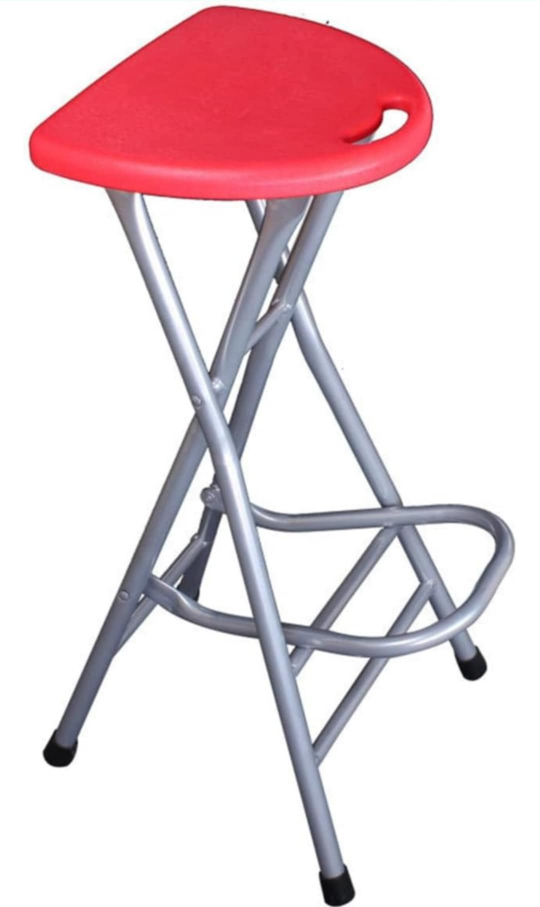 Portable Folding Bar Stool - Red 💚