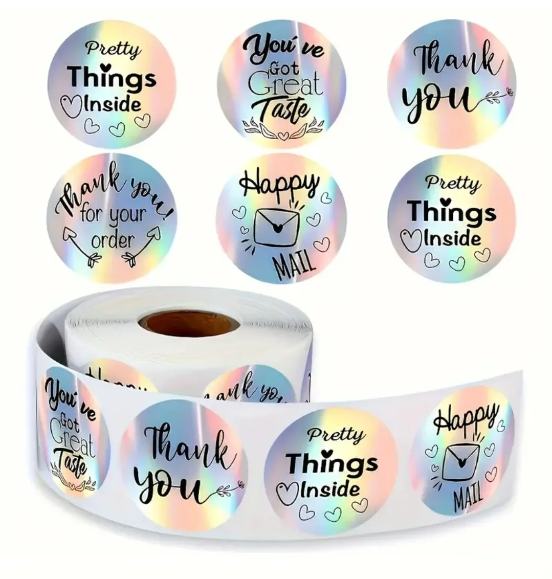 "Thank you" stickers rolls 500 pcs image indicator(2)