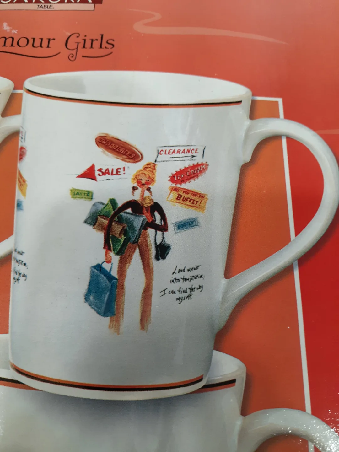 Sakura Glamour Girls Stone ware Mugs image indicator(5)