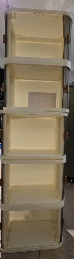 5 Stackable Rolling Shutter Storage Organizer - photo 5