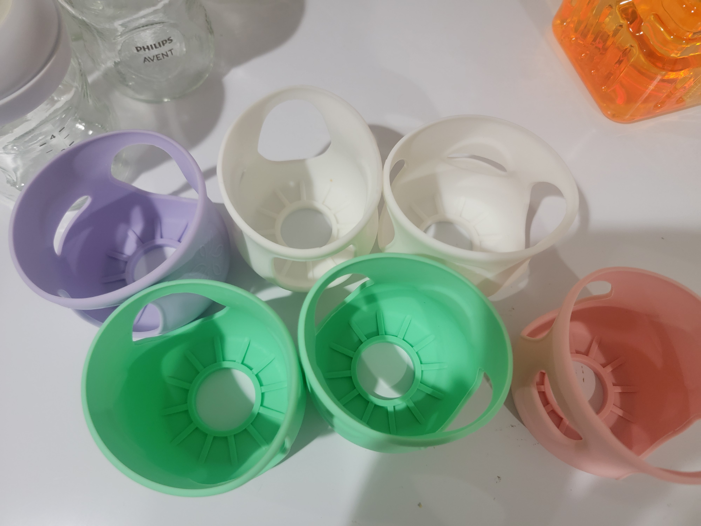 Avent glass baby bottles with silicone sleeves - photo 3