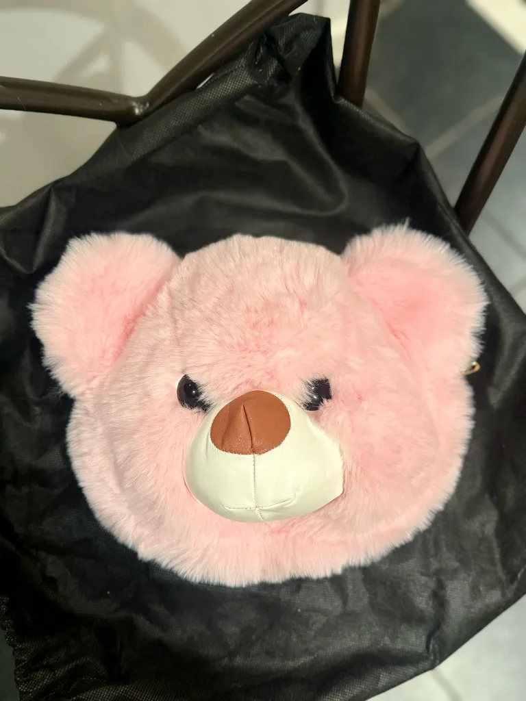 Adorable Pink Teddy Bear Purse/Bag thumbnail