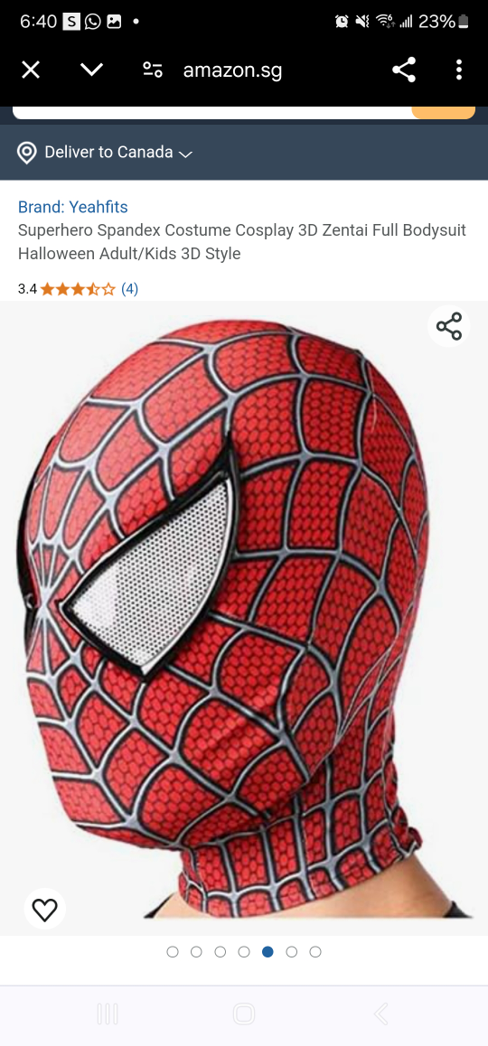 Spiderman Zentai Mask Halloween Costume Cosplay