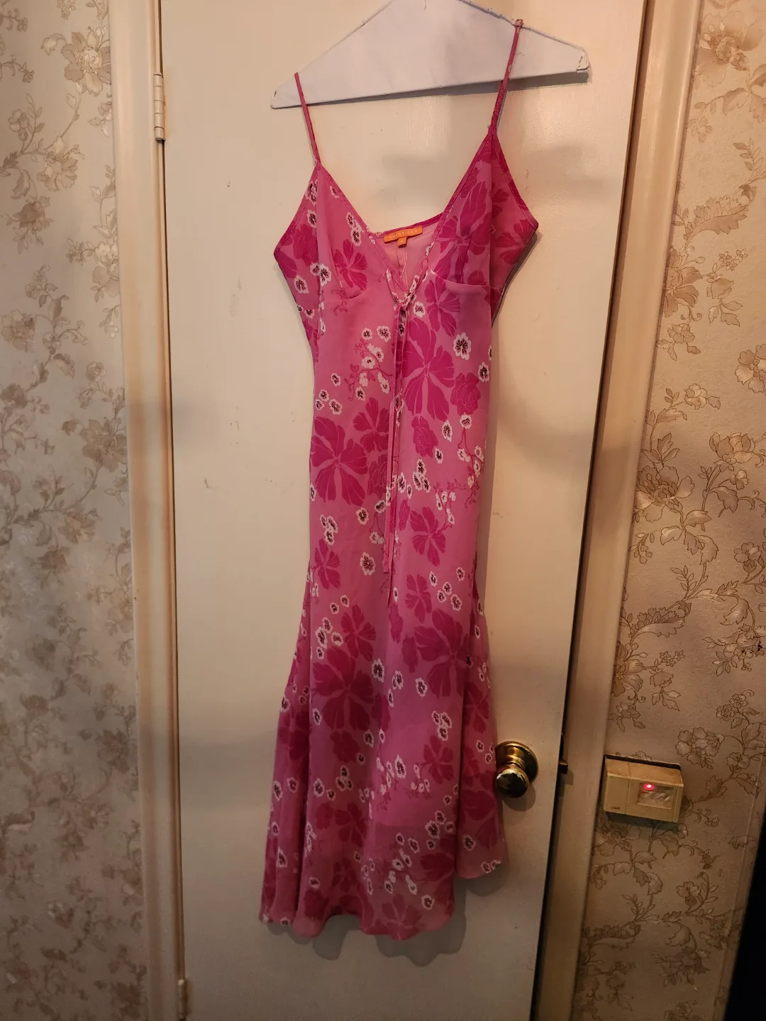 Pink Floral Slip Dress thumbnail