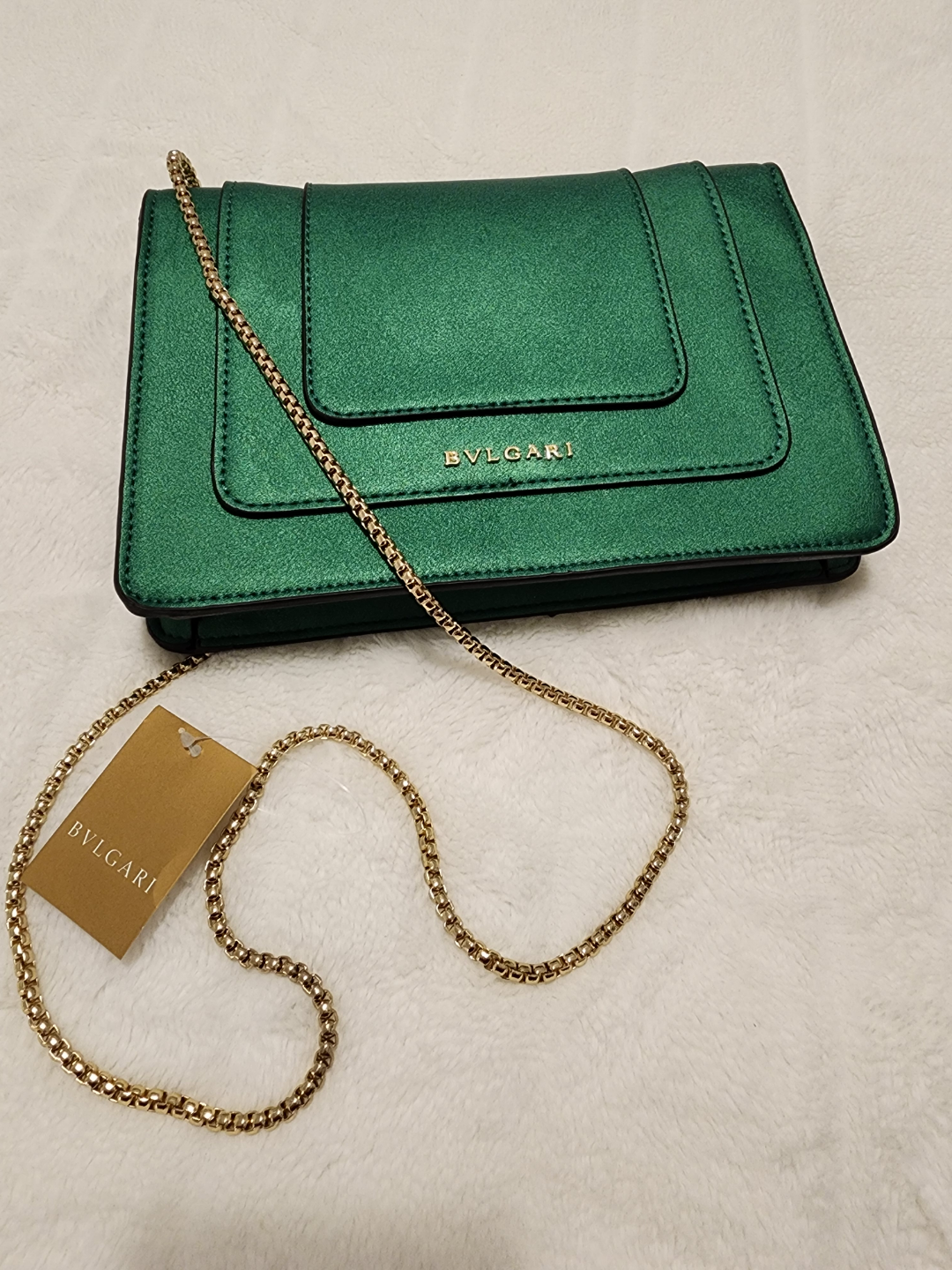 BVLGARI Serpenti Inspired Design Green Crossbody Bag - photo 2