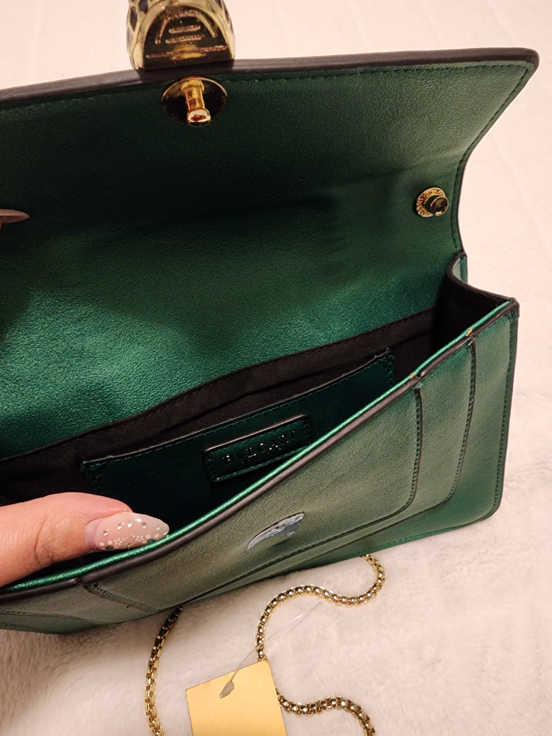 BVLGARI Serpenti Inspired Design Green Crossbody Bag - photo 3