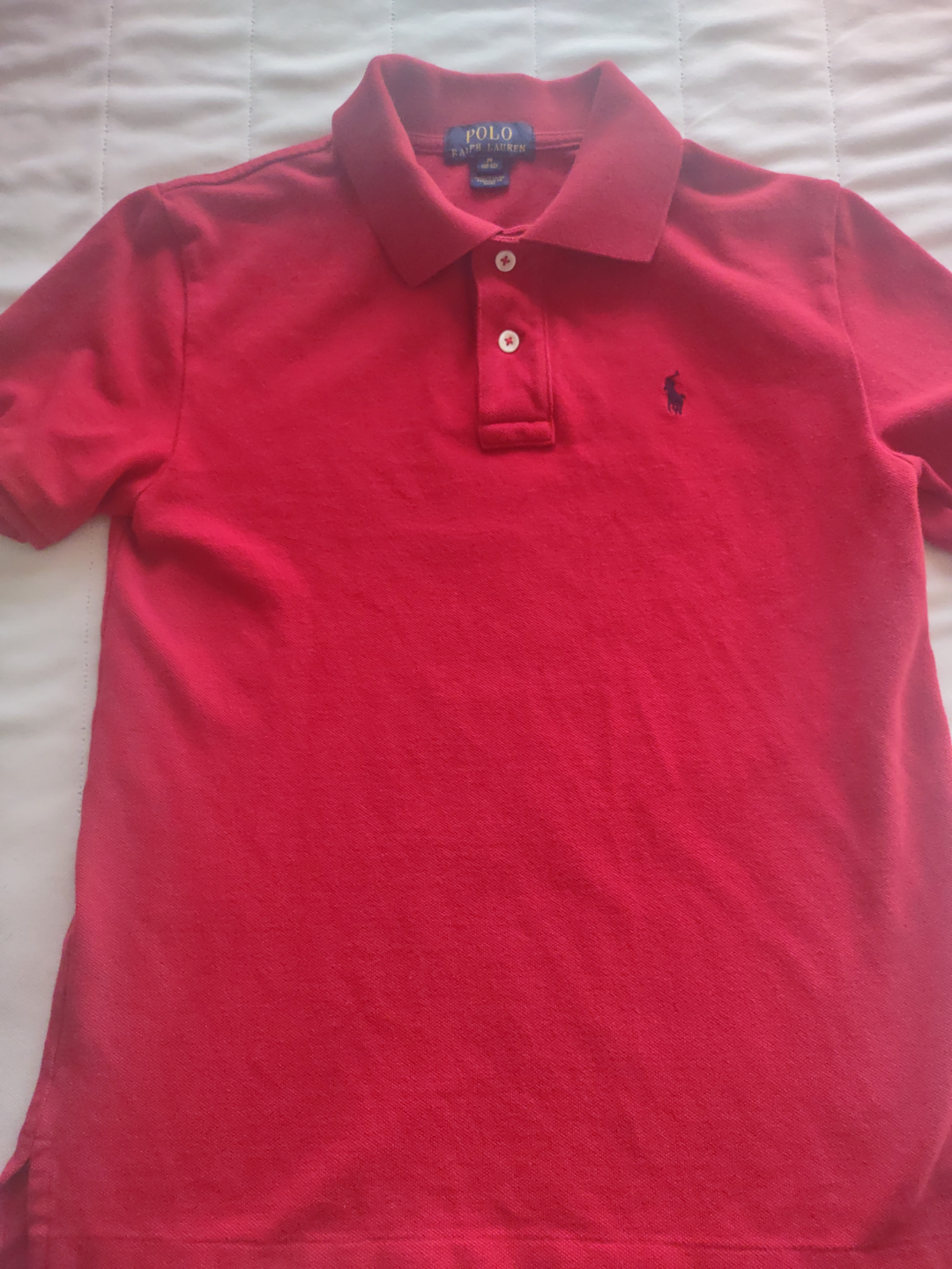 Polo Ralph Lauren Boys' Red Polo Shirt - Size Medium (10-12)