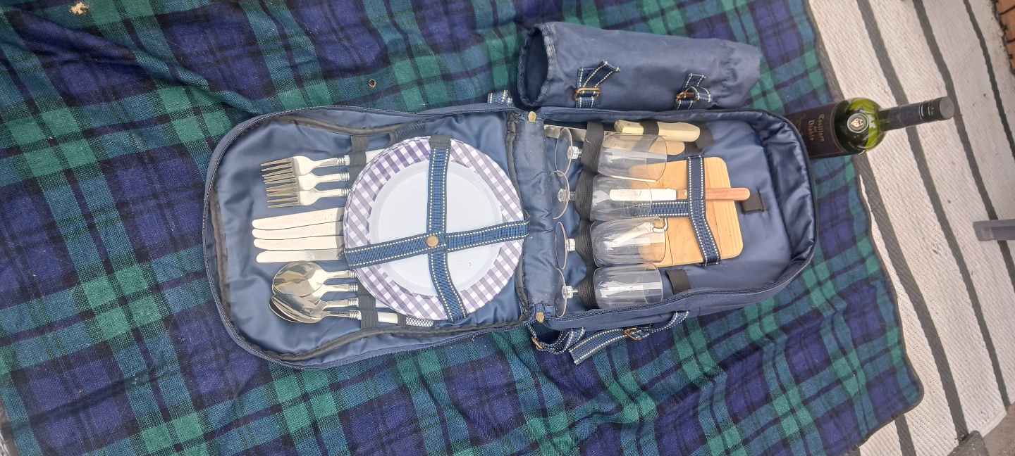 Picnic Backpack Set - Navy Blue - photo 4