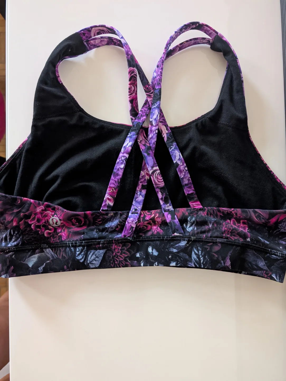 New Gorgeous Purple Floral Sports Bra 💜 image indicator(4)