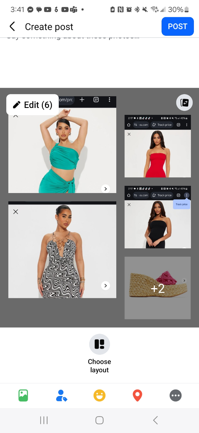 5 items of clothing- New