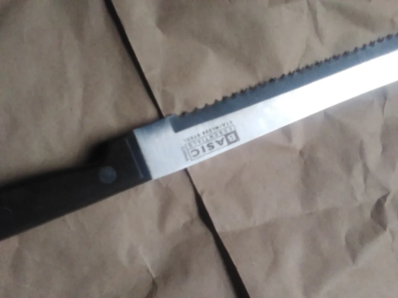 Stainless steel bread knife 💚 image indicator(4)