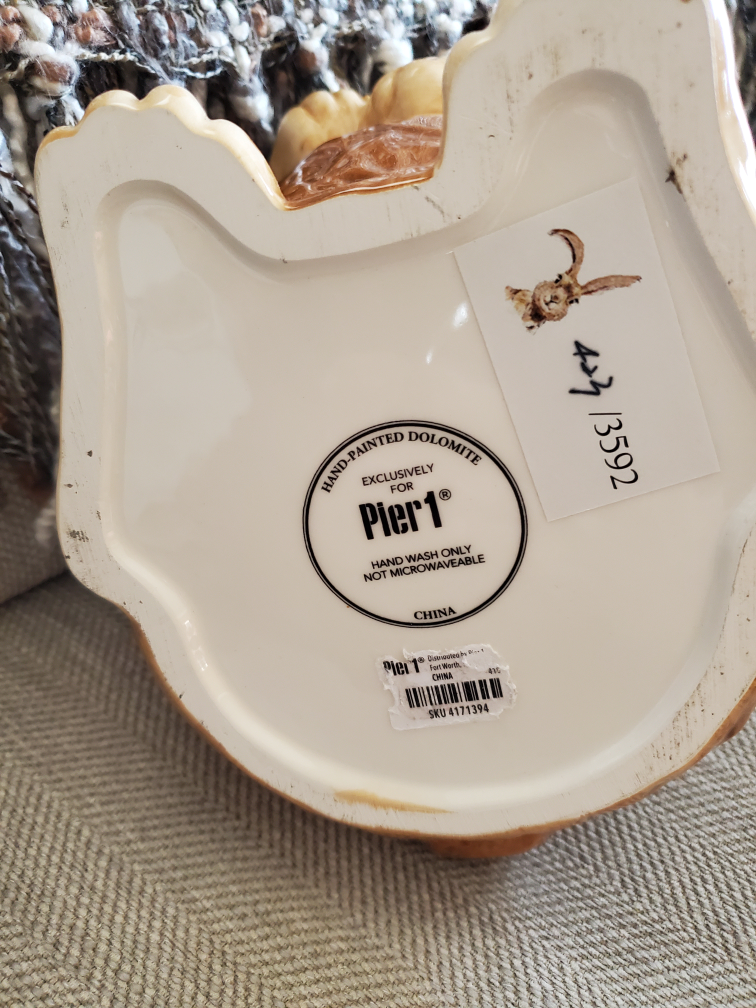 Pier 1 Imports Ceramic Bunny Cookie Jar - photo 2