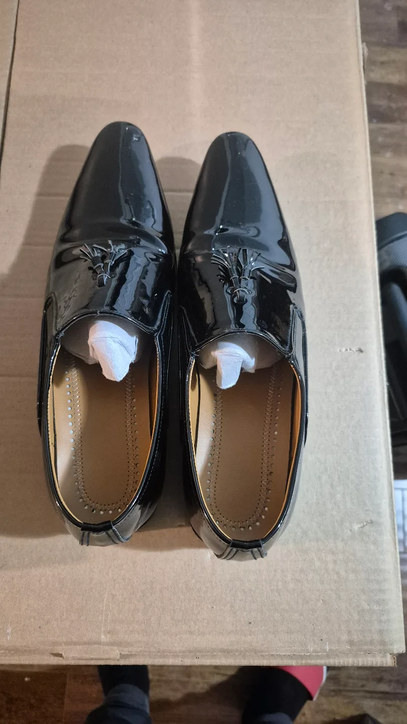 Men's Black Patent Leather Loafers image indicator(5)