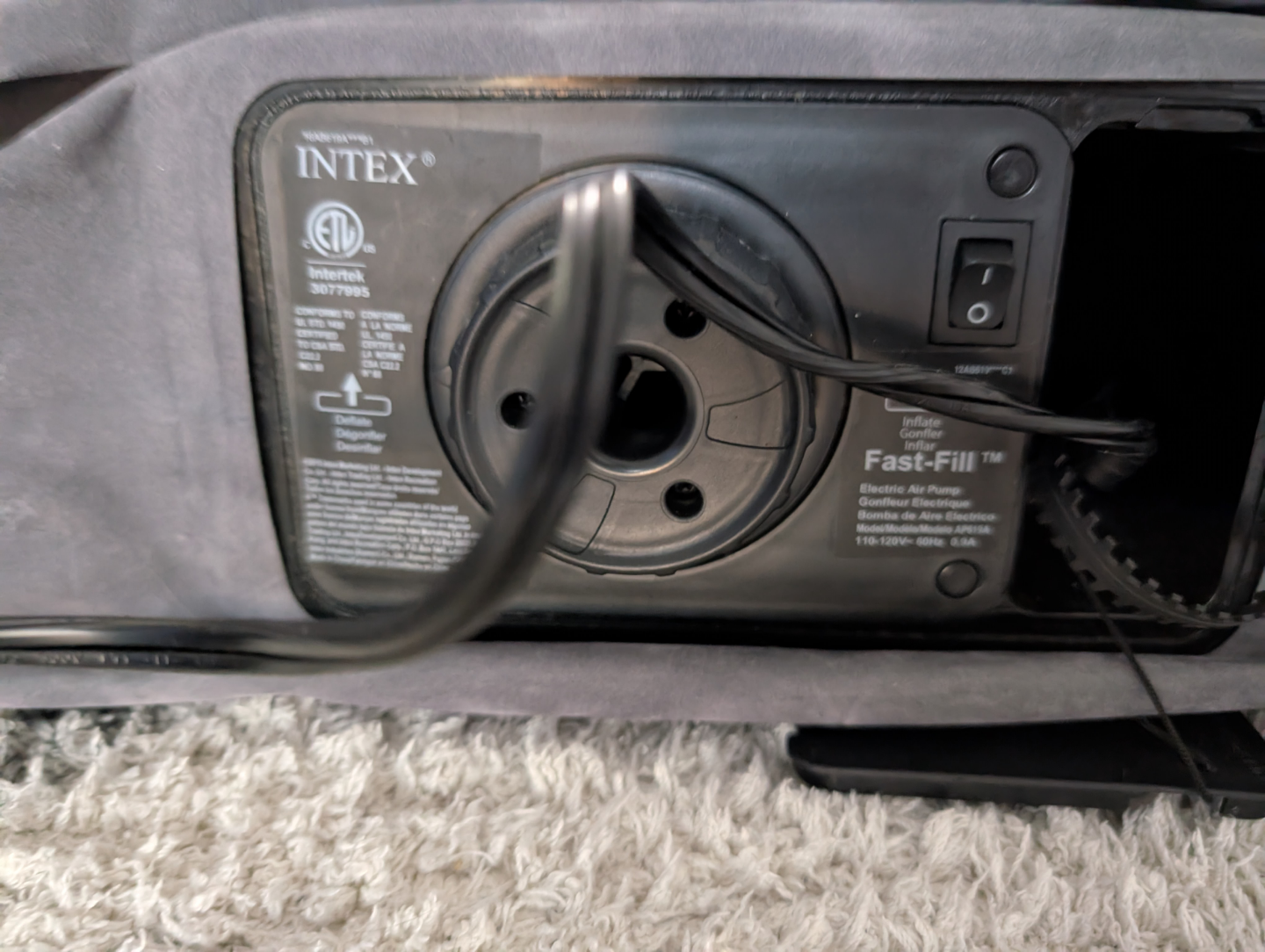 Intex Dura Bean Deluxe Comfort inflatable mattress. - photo 5