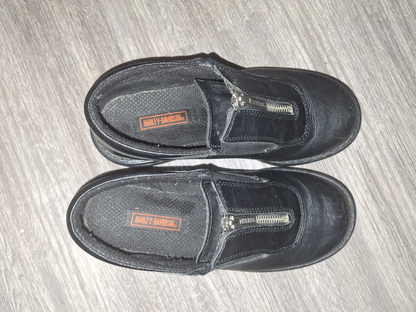 Harley Davidson Black Leather Zip-Ups - photo 5