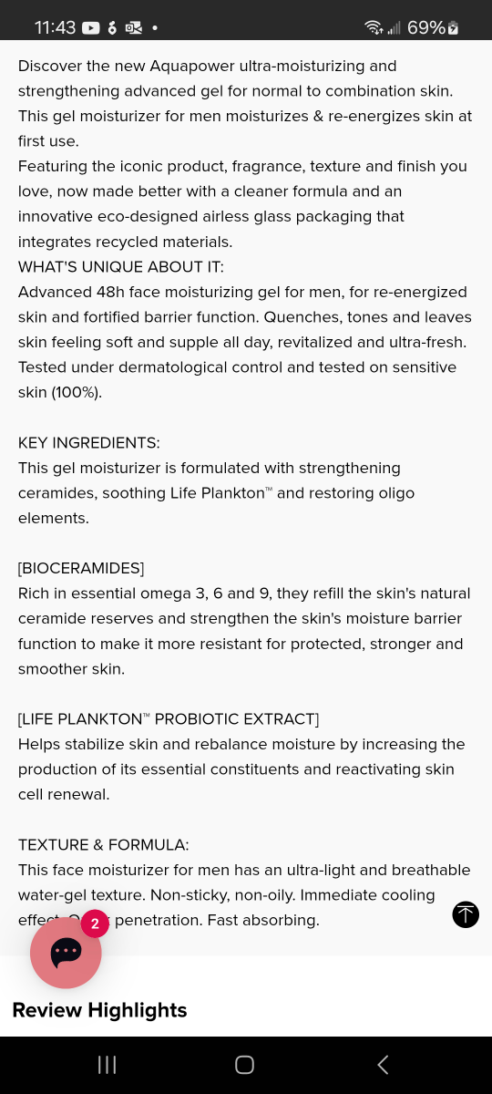 Biotherm Aquasource Hyalu Plump Gel Moisturizer 50ml - photo 2