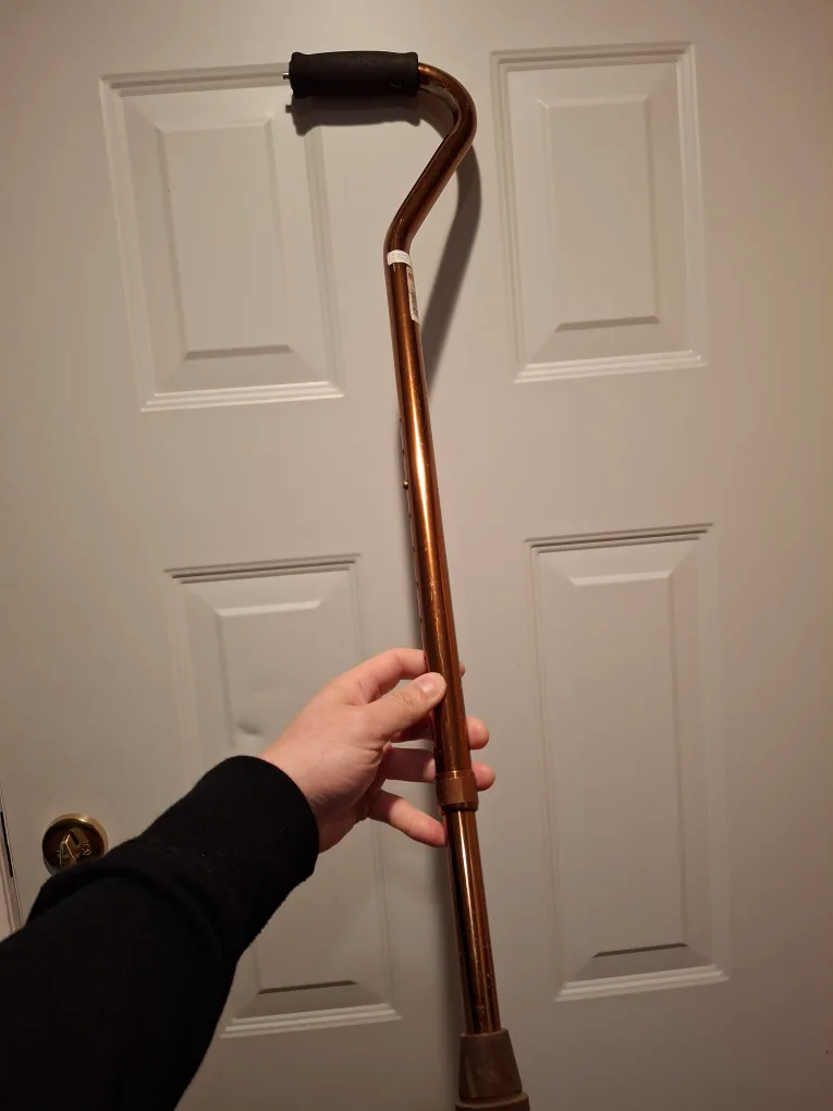 💚Adjustable Copper Walking Stick image indicator(2)