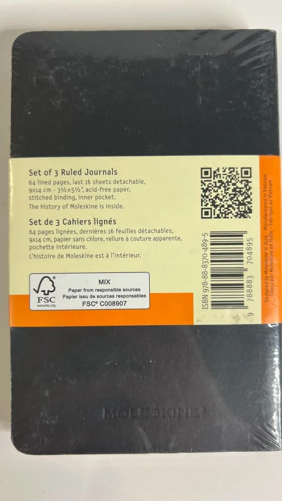 Moleskine Mini Ruled Journals Set of 3 image indicator(2)