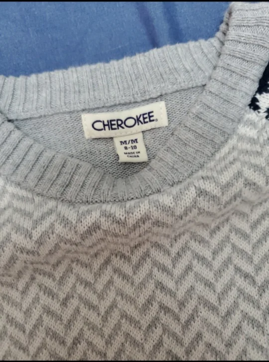 Cherokee fair isle print knit sweater image indicator(2)
