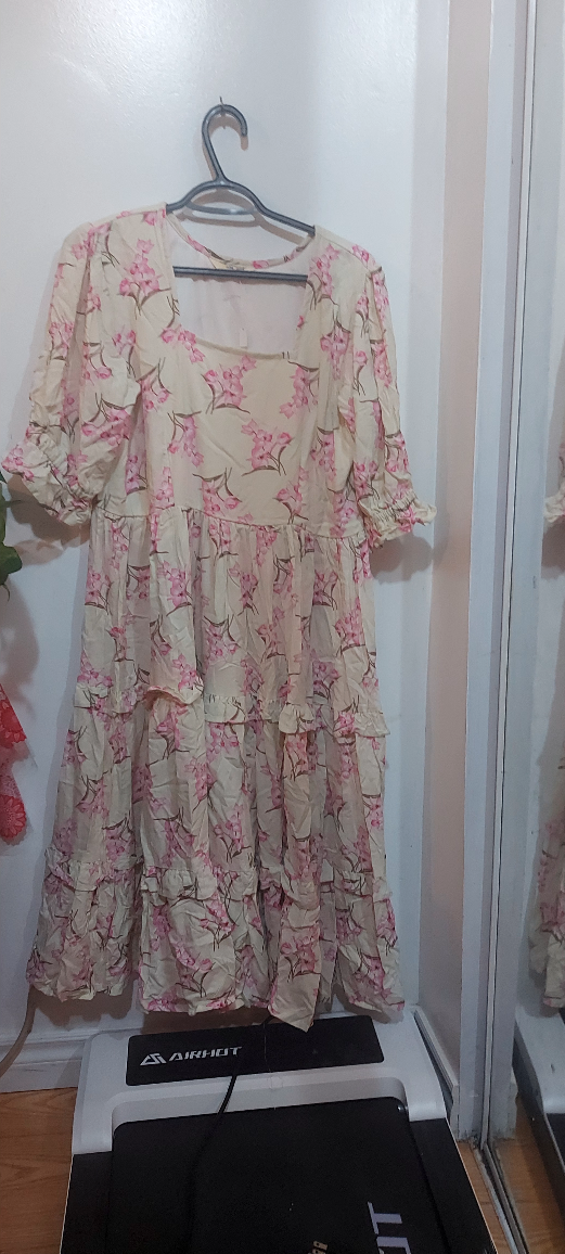 Floral Tiered Midi Dress