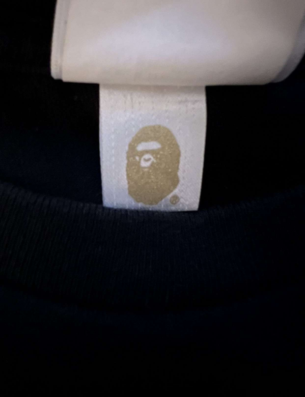 A Bathing Ape Bape College Tee Black Medium - photo 2