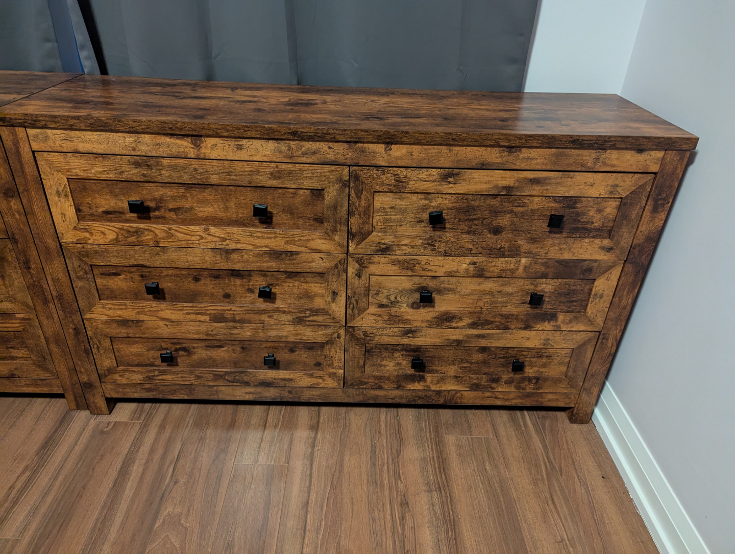 Unassembled Rustic Wood 6-Drawer Dressers (1 available) - photo 2
