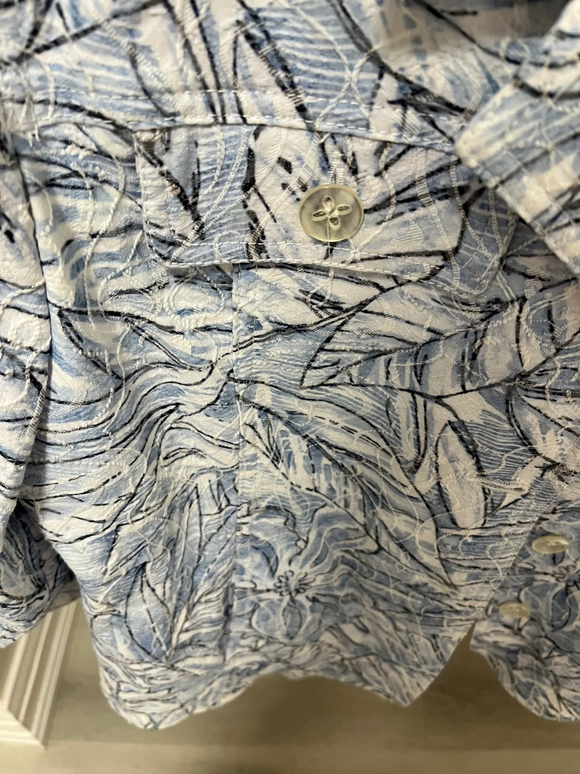 TanJay Women's Size 12P Floral Button-Up Jacket image indicator(3)