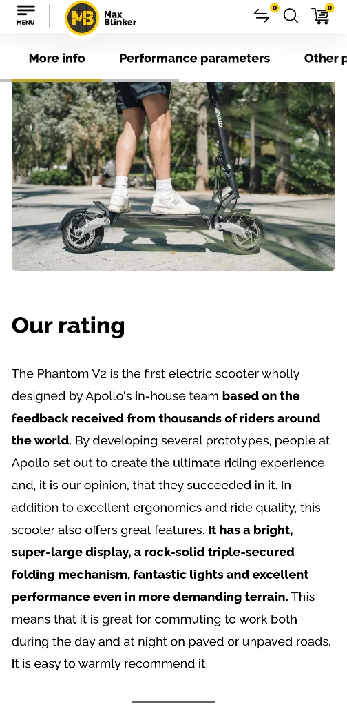 Apollo Phantom V2 Electric Scooter image indicator(9)