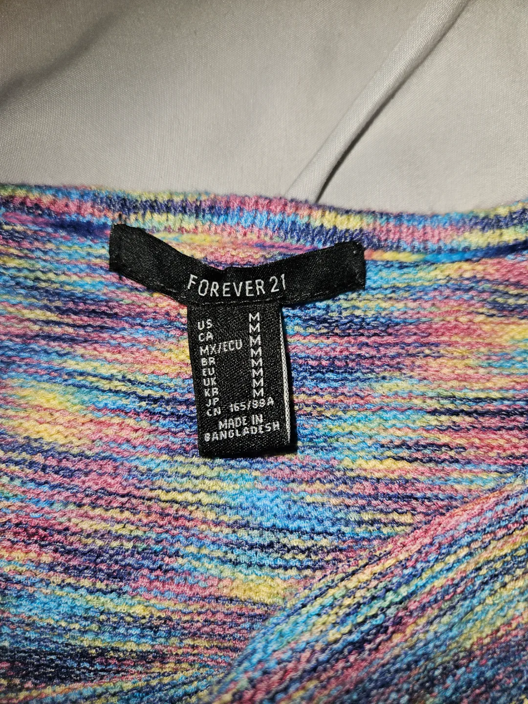 Forever 21 Rainbow Knit Halter Dress image indicator(3)