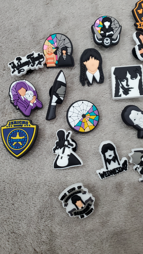 Wednesday Addams Jibbitz Charms 20 pcs - photo 4