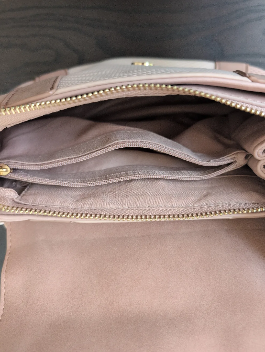 NEW - Blush/Nude Crossbody Bag with Interchangeable Strap image indicator(6)