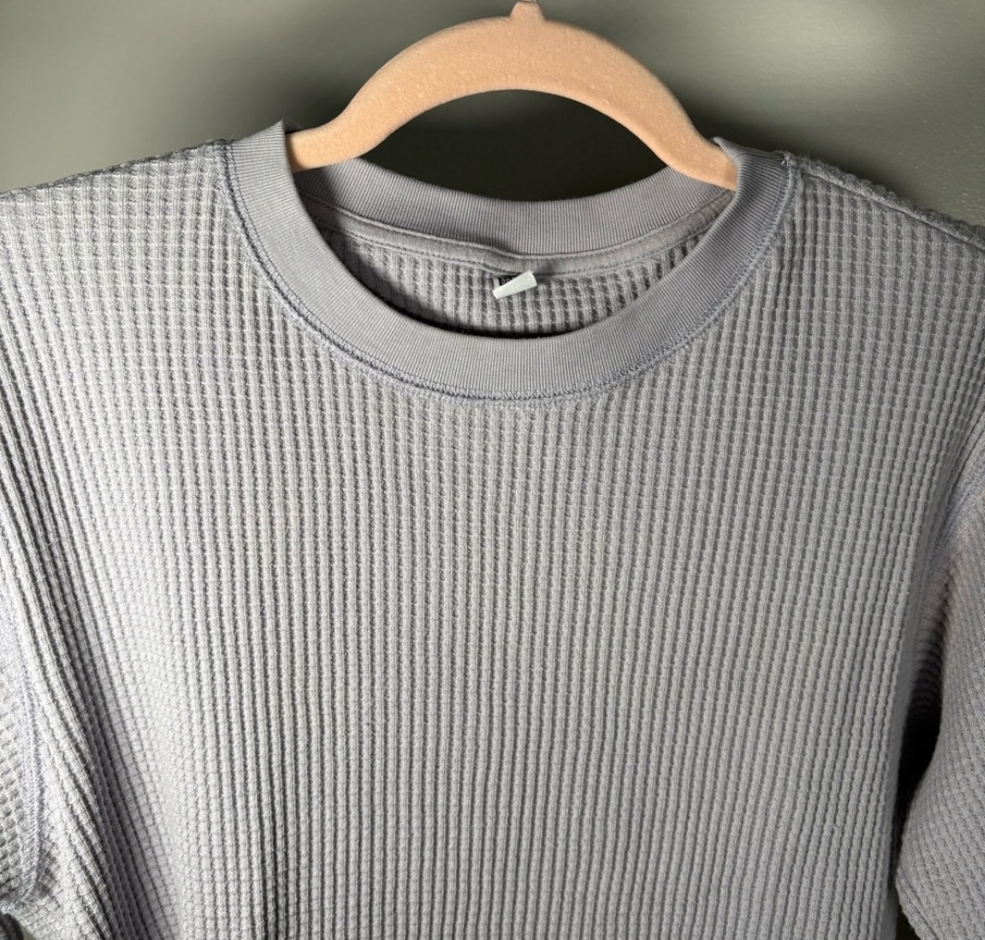UNIQLO Waffle Long-Sleeve T-Shirt - Size S/P 💚 - photo 3