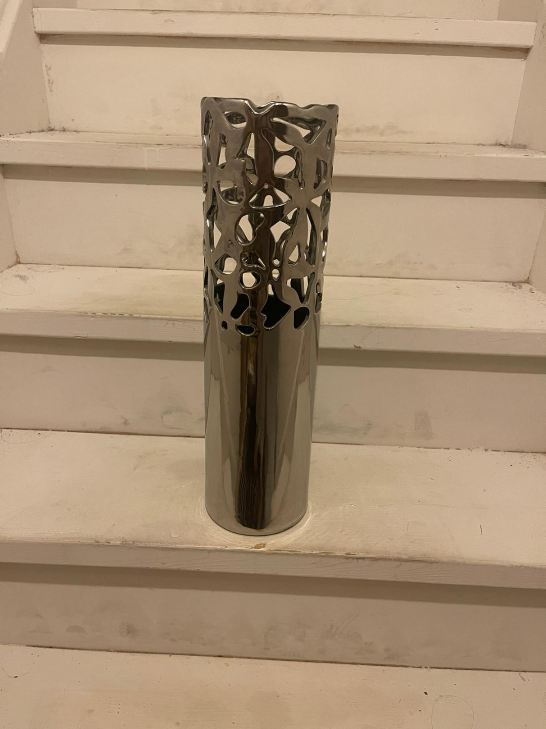 Silver Metal Decorative Vase