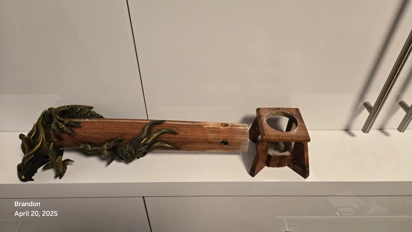 Incense Burner. Hand made one of a kind.  Dragon image indicator(4)