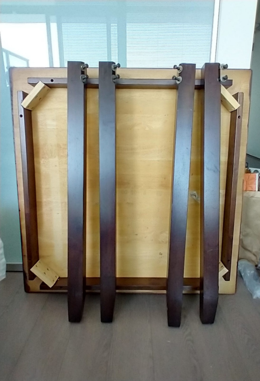WOODEN SQUARE BAR TABLE (3FT HIGH) - photo 2