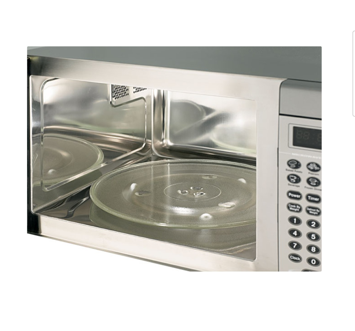 Silhouette Stainless Steel Microwave - photo 3