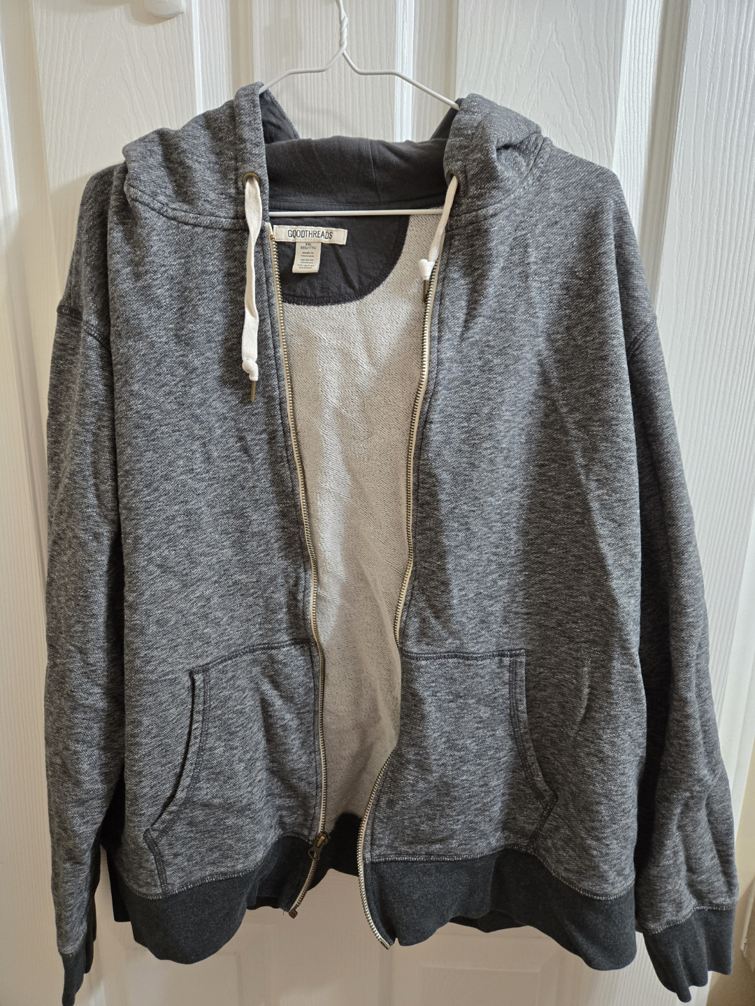 Men's Grey Zip-Up Hoodie