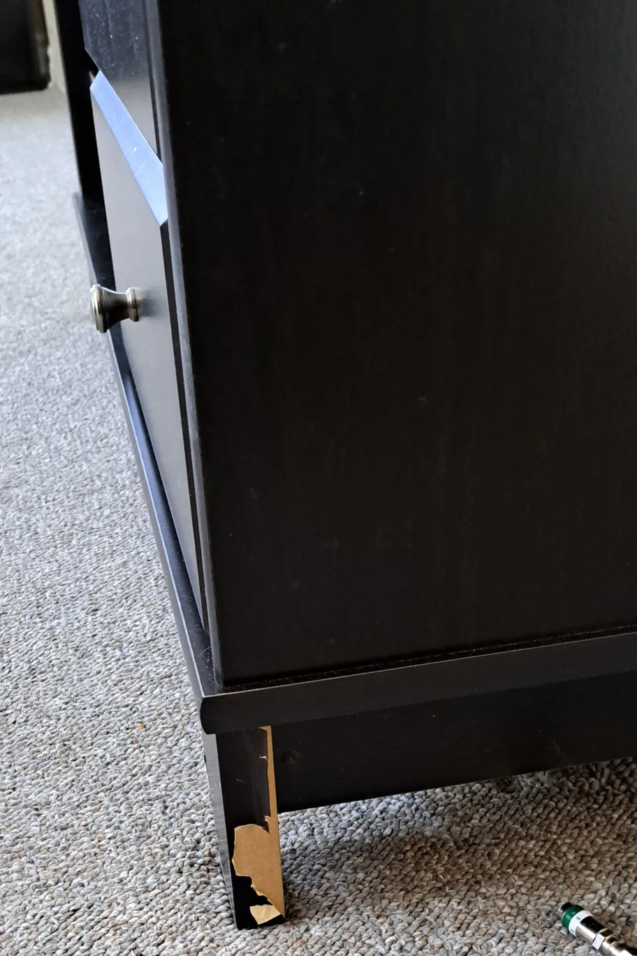 🖥 Dark brown tv & media console with two drawers image indicator(3)